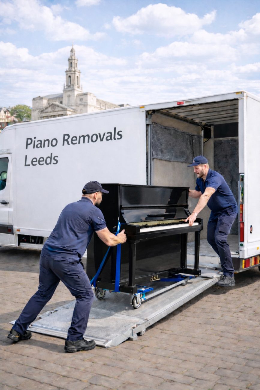 Piano removals coverage across Leeds, West Yorkshire